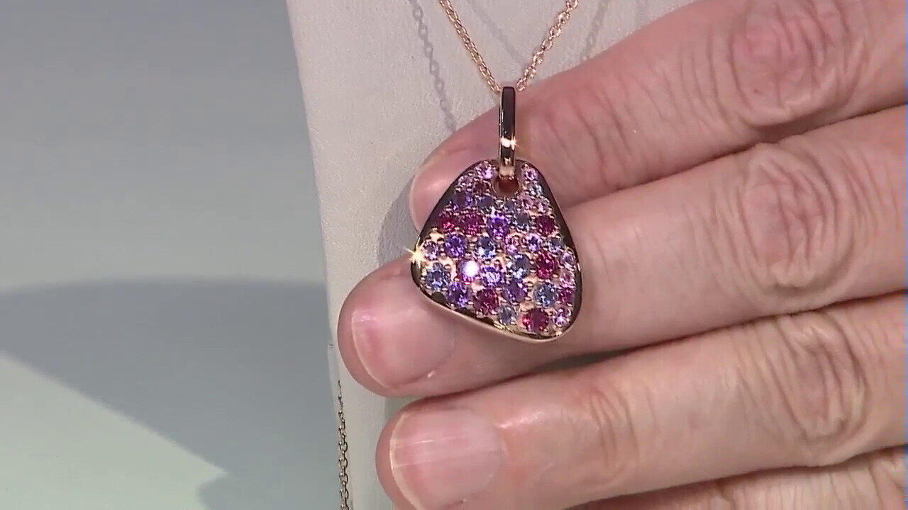 Video Collar en plata con Rodolita (KM by Juwelo)