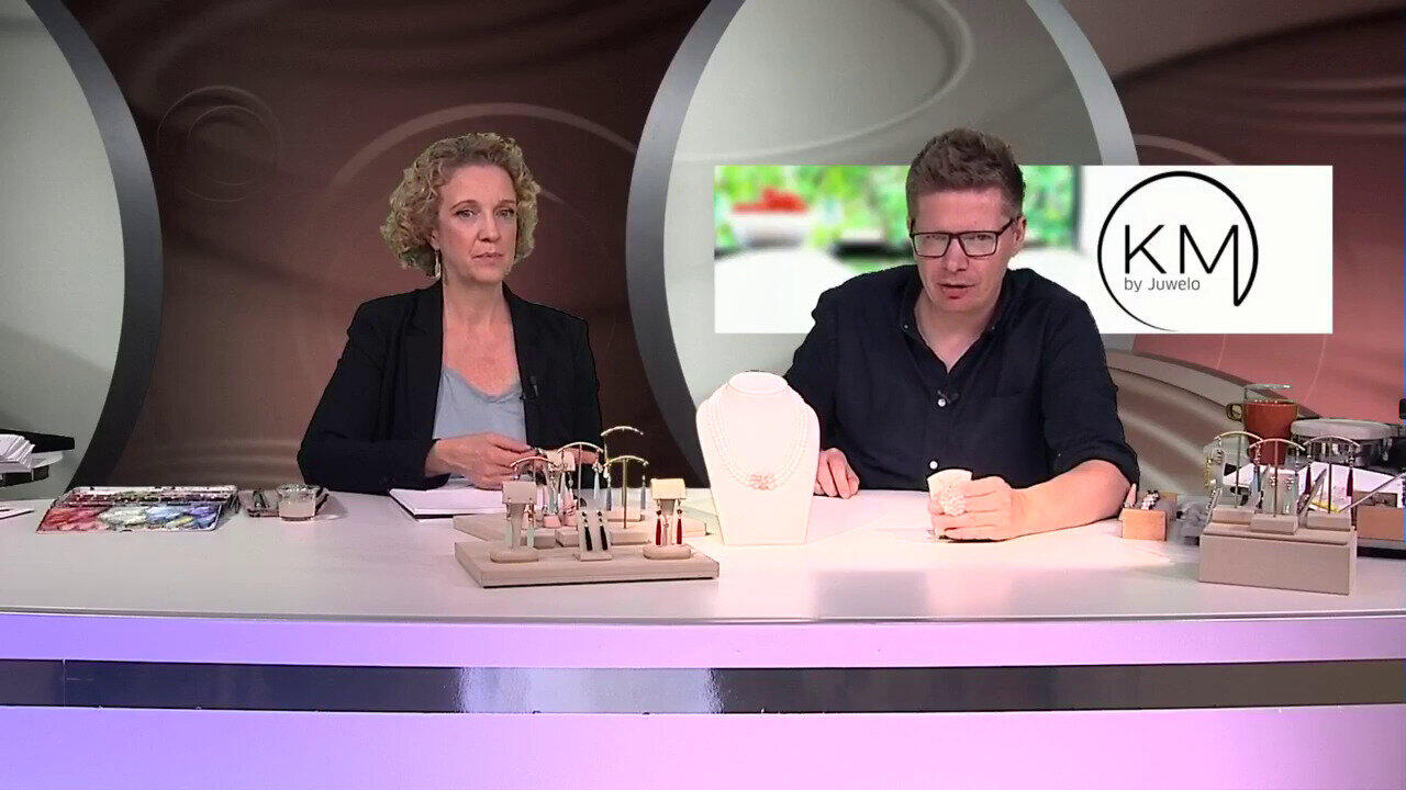 Video Zilveren halsketting met regenboog maanstenen (KM by Juwelo)