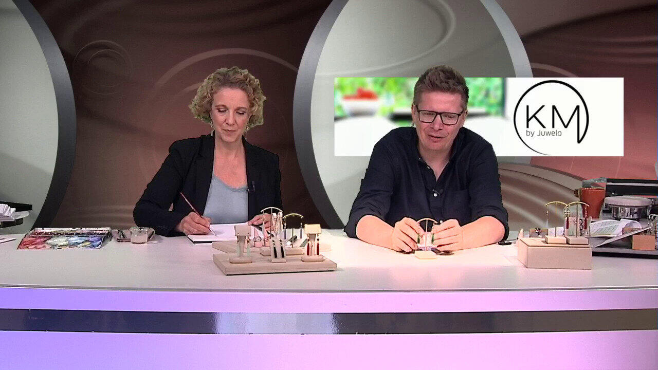 Video Grüner Achat-Goldohrringe (KM by Juwelo)