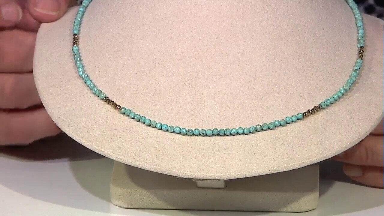 Video Arizona Turquoise Silver Necklace (Riya)