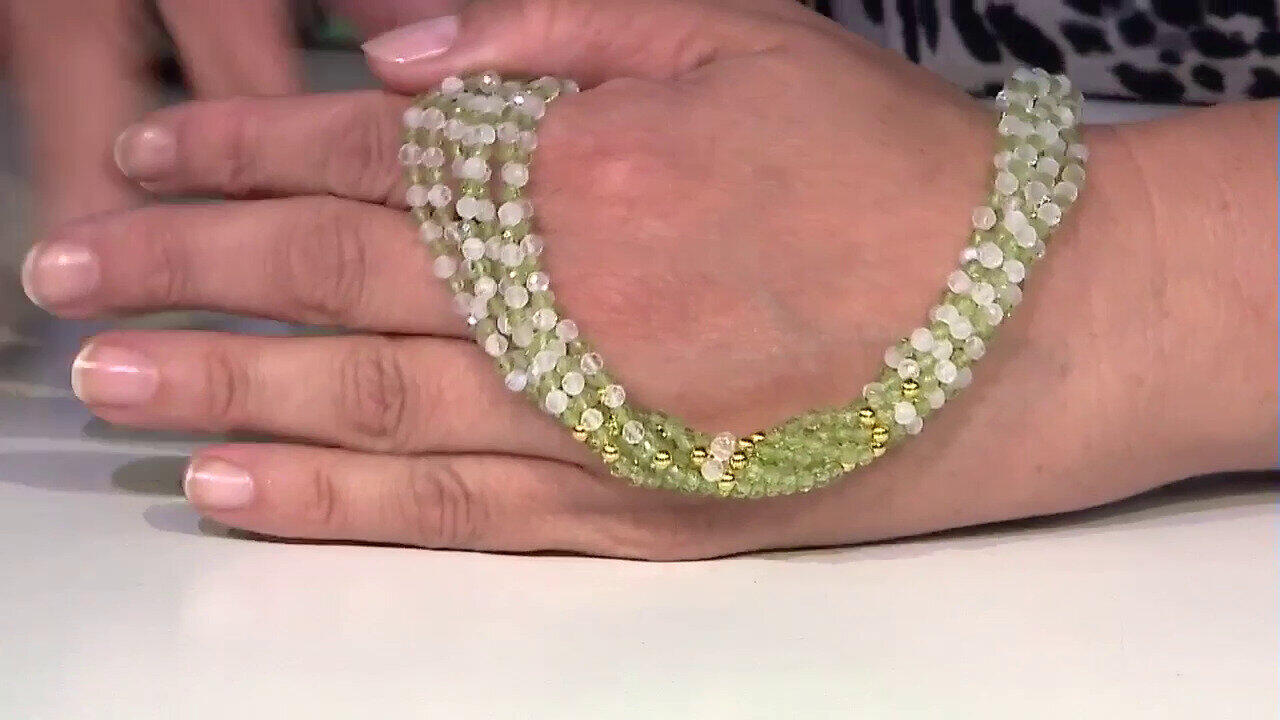Video Collar en plata con Peridoto (Riya)