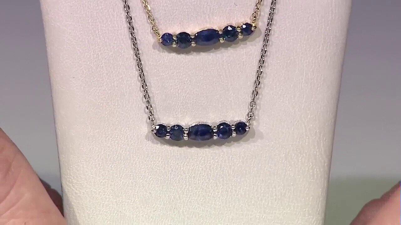 Video Blauer Saphir-Goldcollier