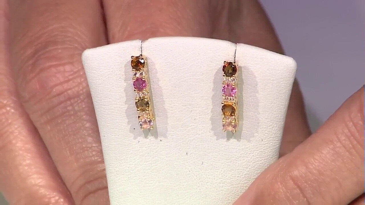 Video Orecchini in argento con Tormalina