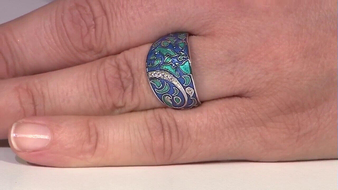 Video Zircon Silver Ring (Adela Silber)