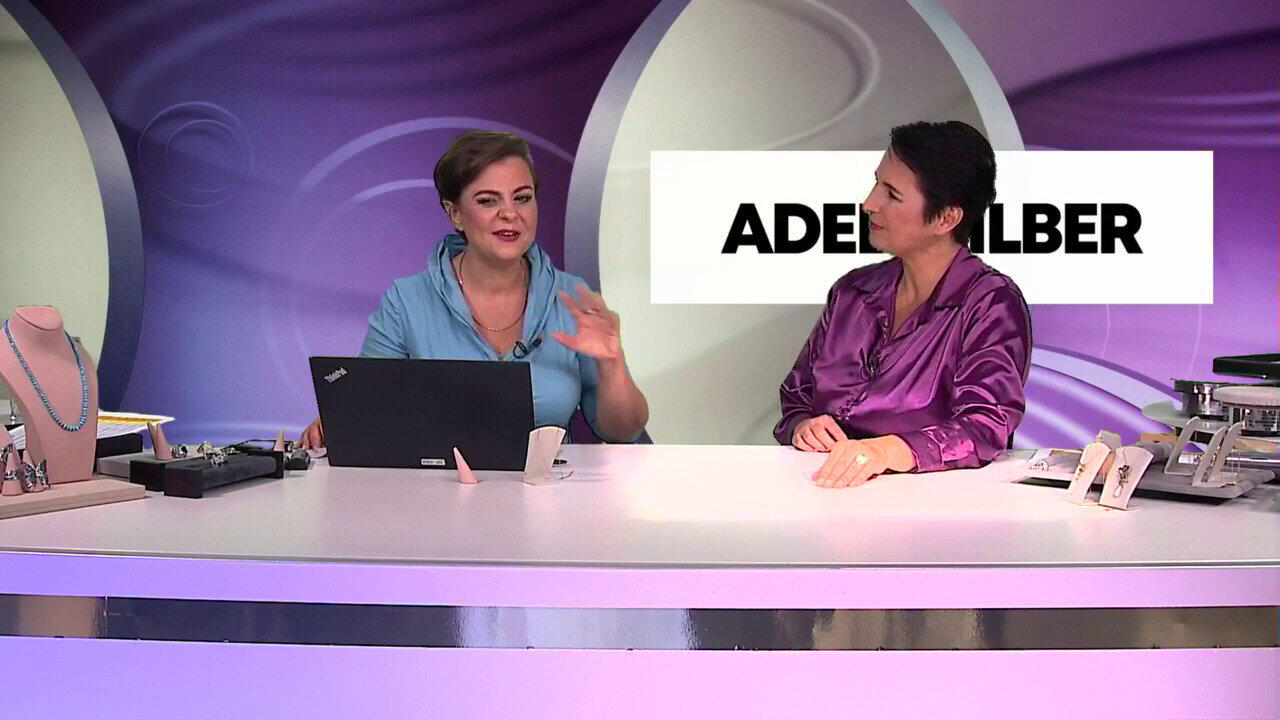 Video Zilveren ring met zirkonen (Adela Silber)