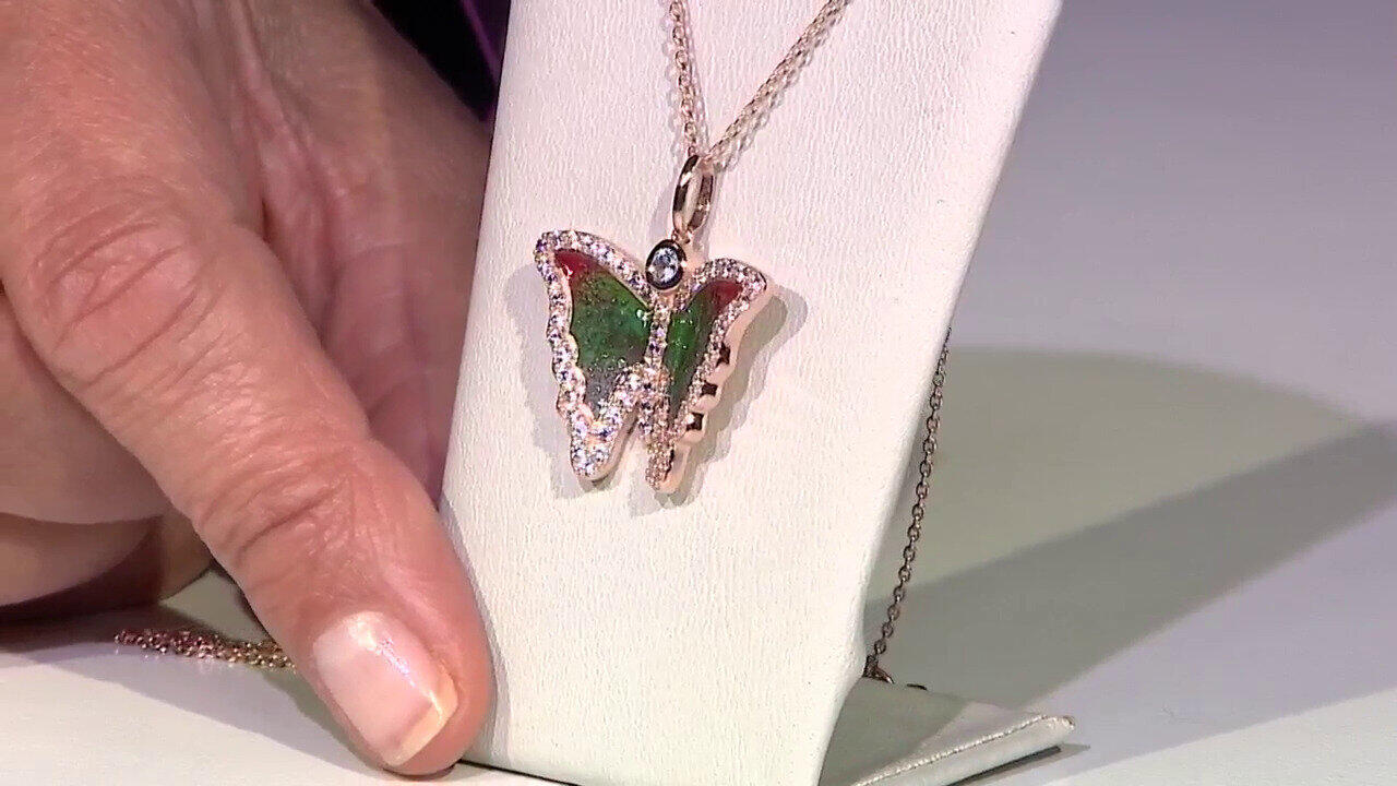 Video Collar en plata con Zircón (Adela Silber)