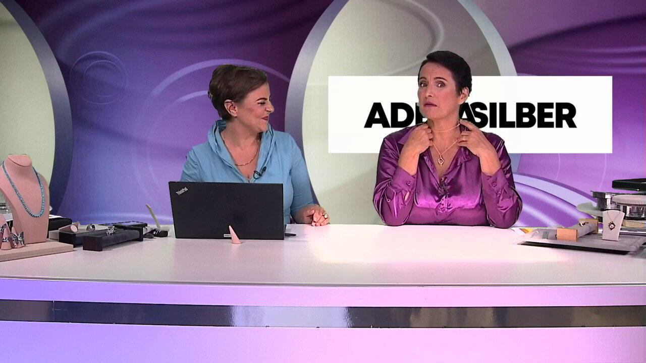 Video Collar en plata con Cuarzo rosa (Adela Silber)