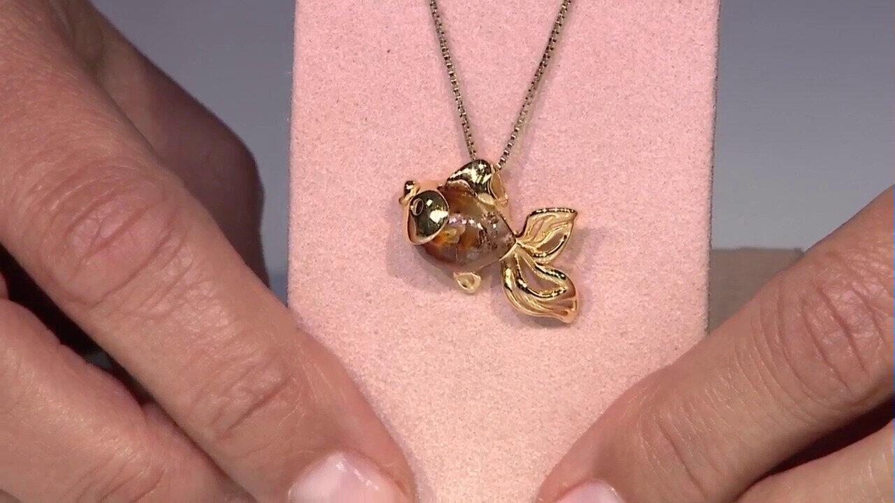 Video Sunrise Baltic Amber Silver Pendant (dagen)