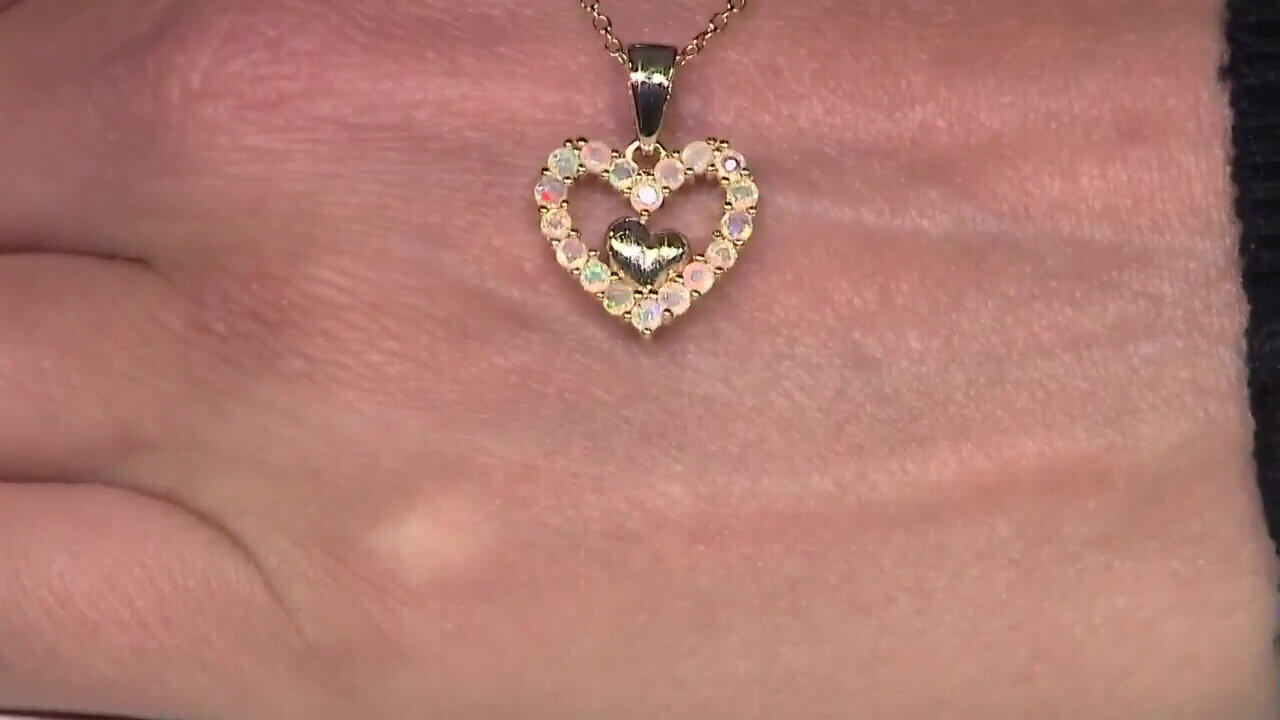 Video Collar en plata con Ópalo de Welo