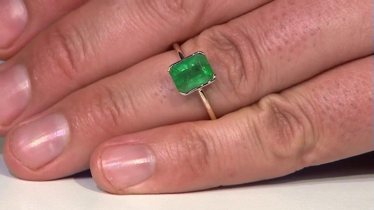 Video 9K Sao Francisco Emerald Gold Ring