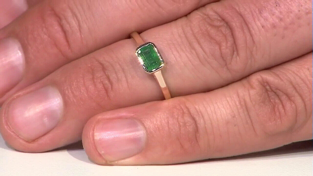 Video Anillo en oro con Esmeralda de Zambia