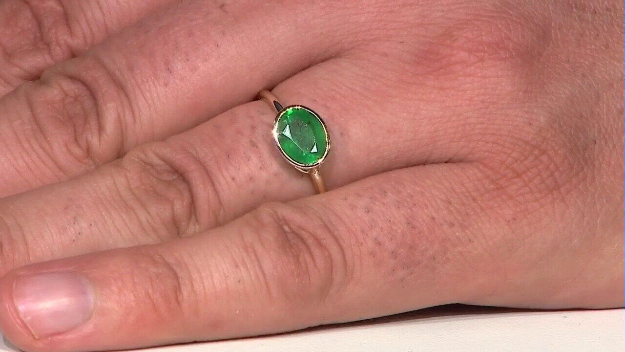 Video Anillo en oro con Esmeralda de Zambia