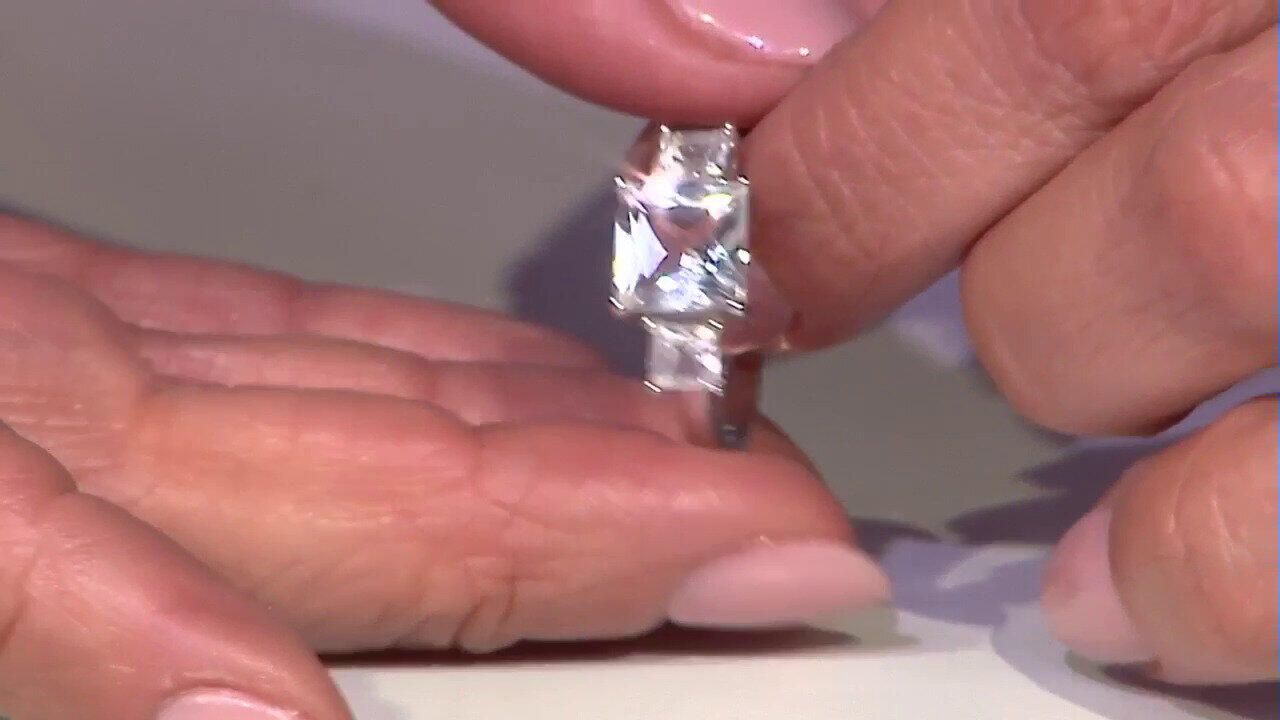 Video Anillo en plata con Topacio blanco