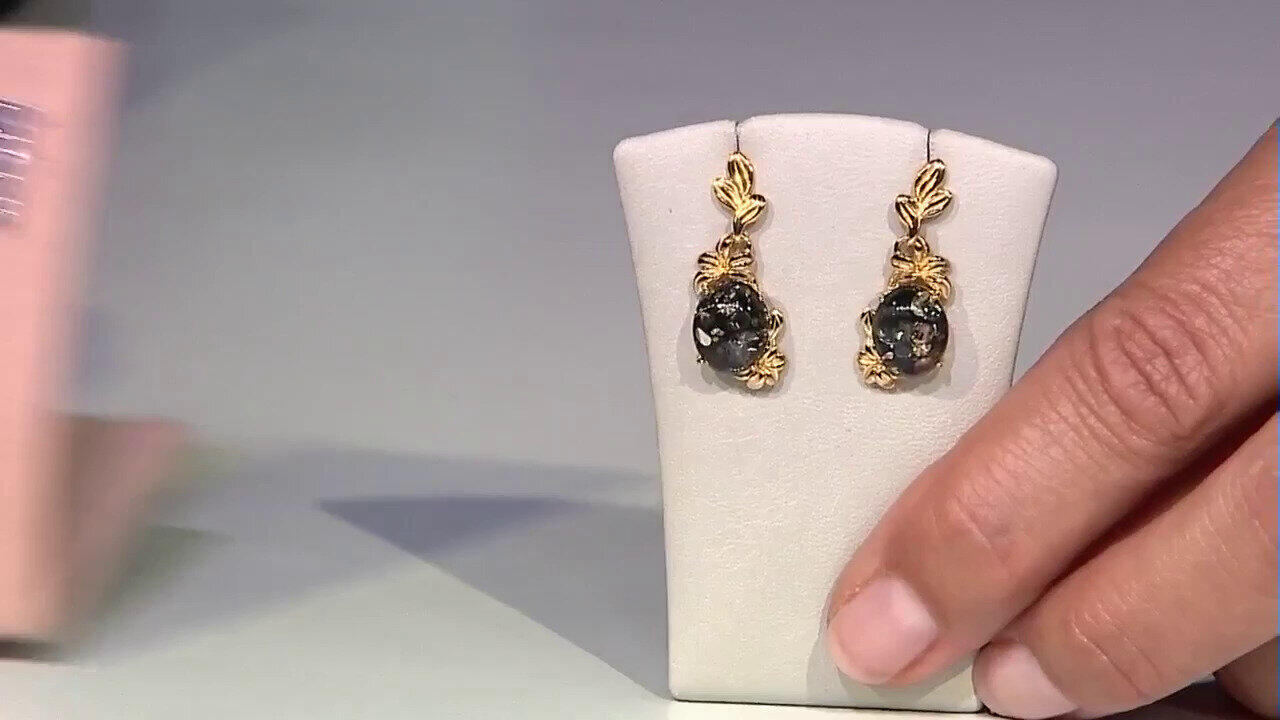 Video Pendientes en plata con Ámbar báltico verde (dagen)