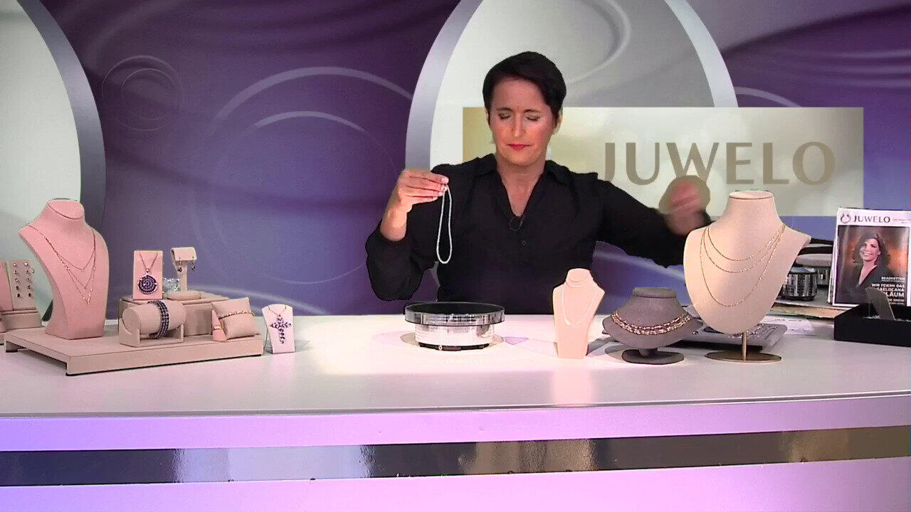 Video Collana in argento con Apatite Blu
