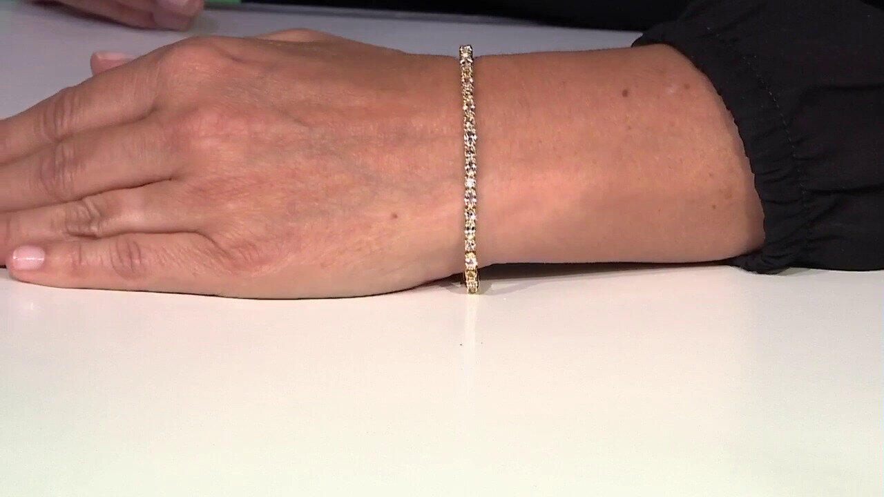 Video Bracciale in argento con Topazio Bianco