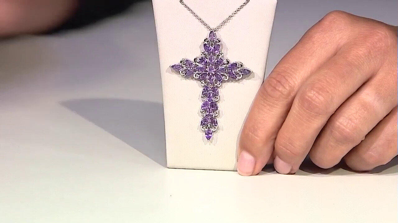 Video Collana in argento con Ametista