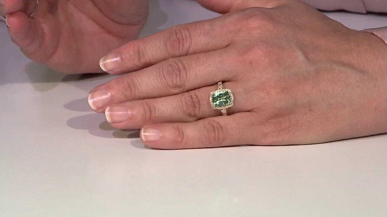 Video Bague en or et Tsavorite du Kenya AAA  (CIRARI)