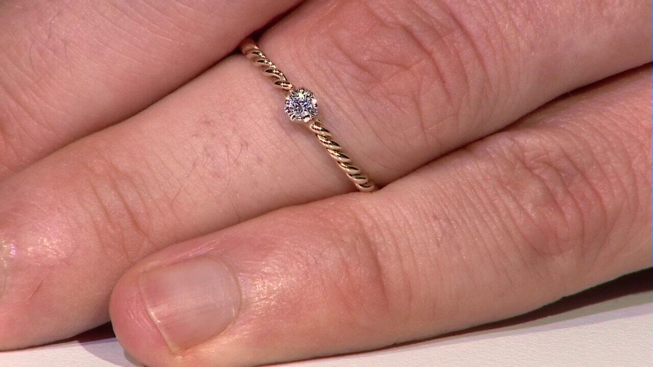 Video Anello in oro con Diamante SI2 (G) (Annette)