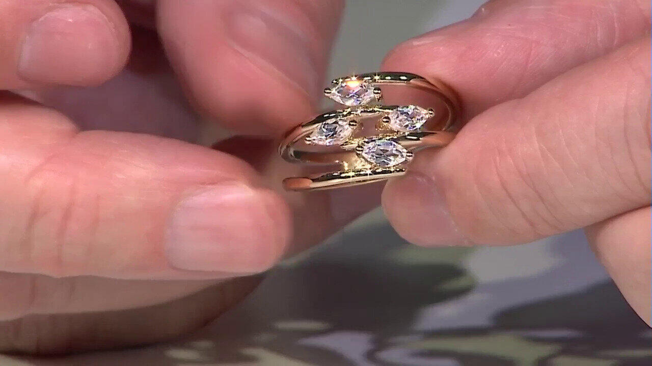 Video Bague en or et Zircon (de Melo)