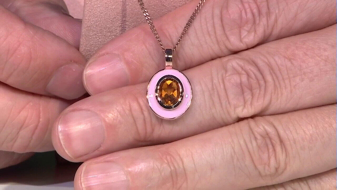 Video Ciondolo in argento con Citrino (Adela Silber)