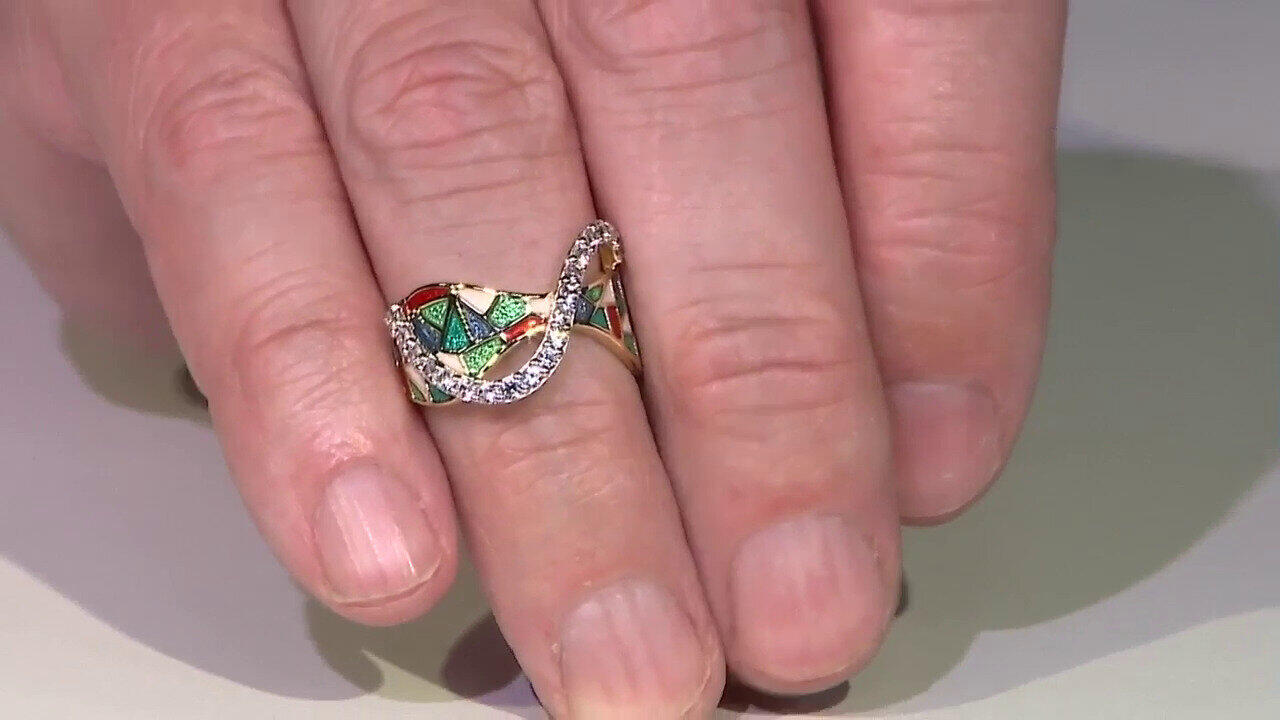 Video Anillo en plata con Zircón (Adela Silber)