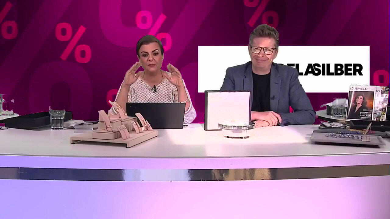 Video Zilveren halsketting met Santa Maria-aquamarijnstenen (Adela Silber)