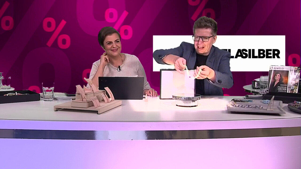 Video Zilveren halsketting met chrysopraasstenen (Adela Silber)