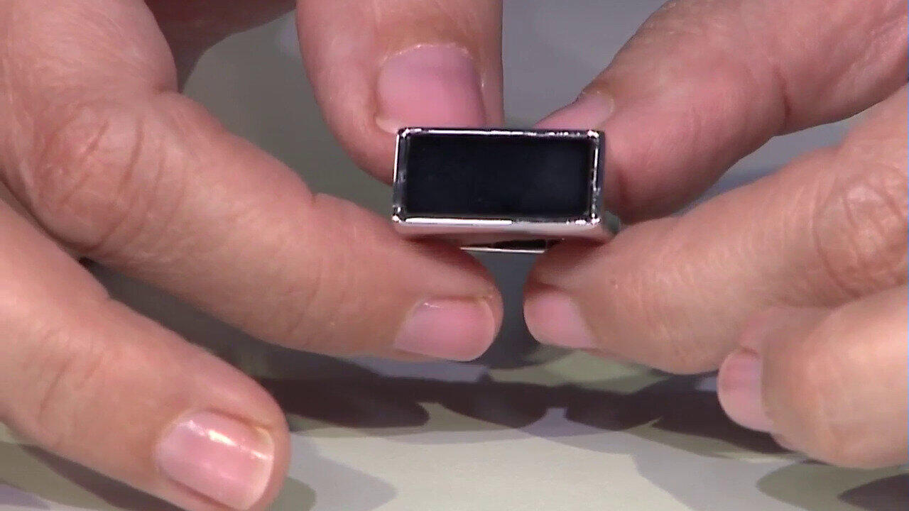 Video Black Onyx Silver Ring (de Melo)