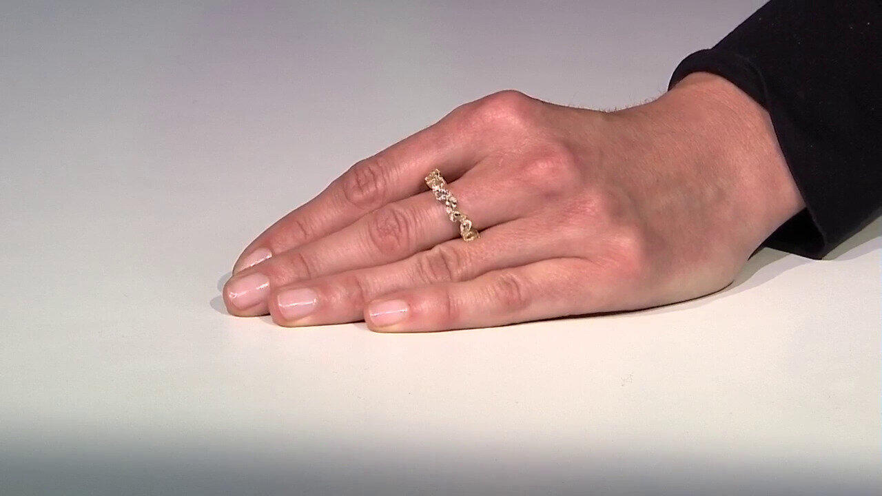 Video White Topaz Silver Ring
