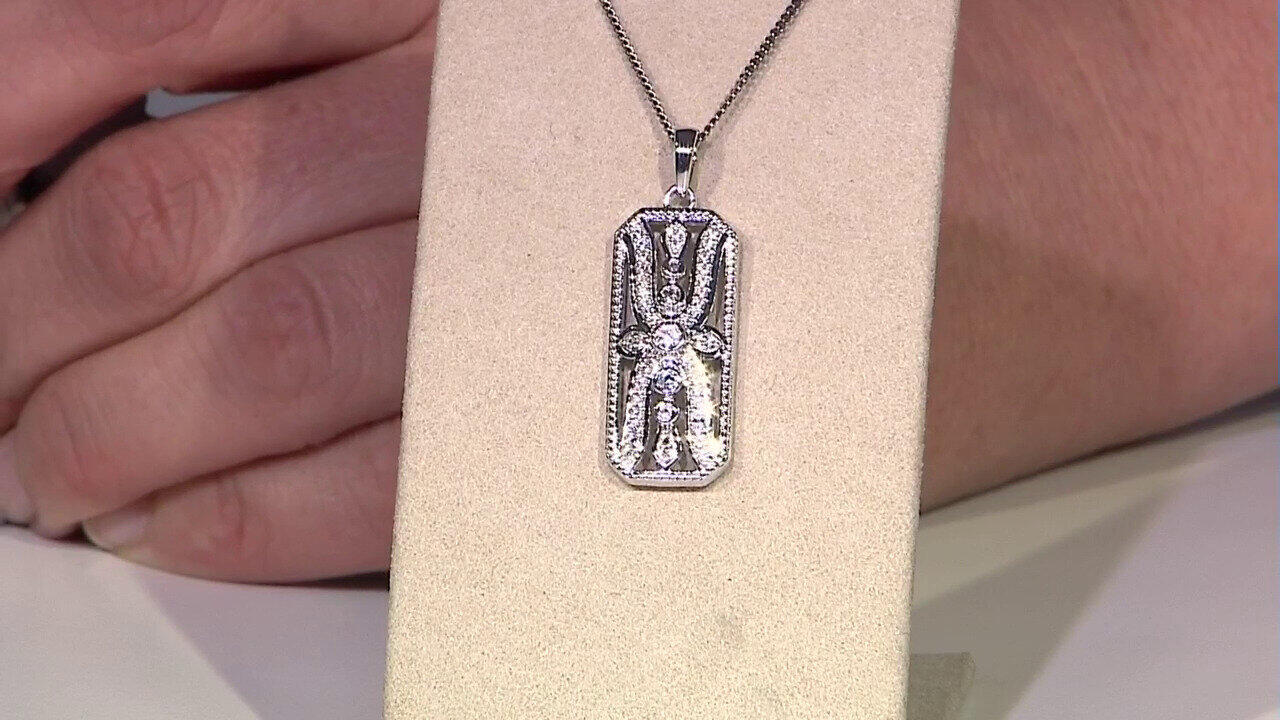 Video Pendentif en argent et Zircon
