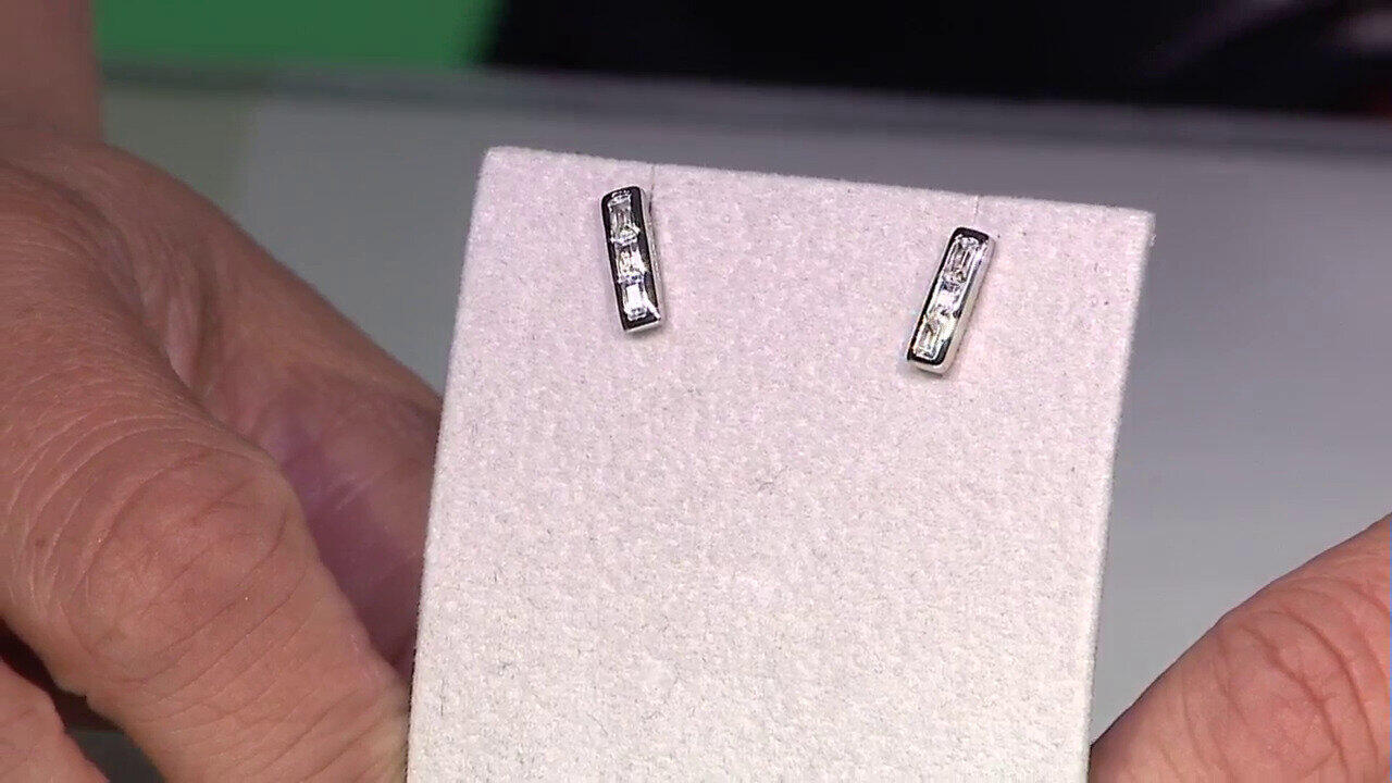 Video Pendientes en plata con Zircón