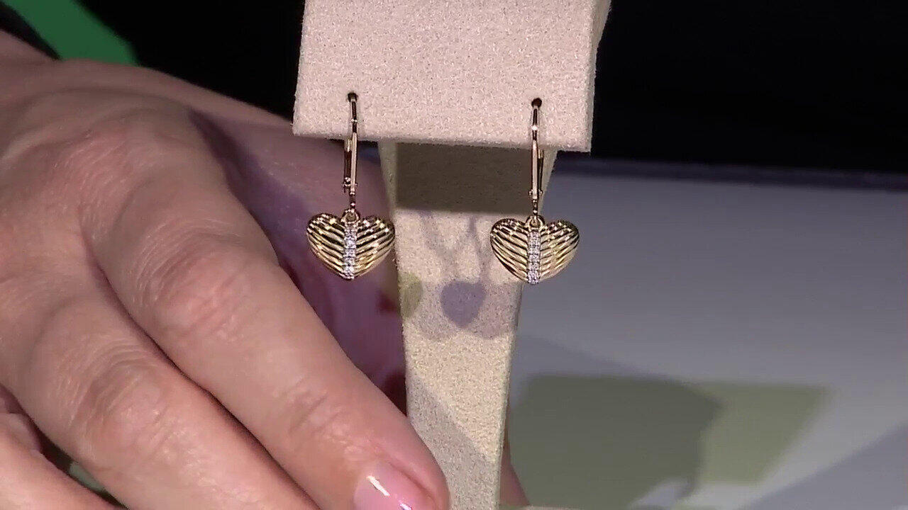 Video SI1 (G) Diamond Silver Earrings (Annette)