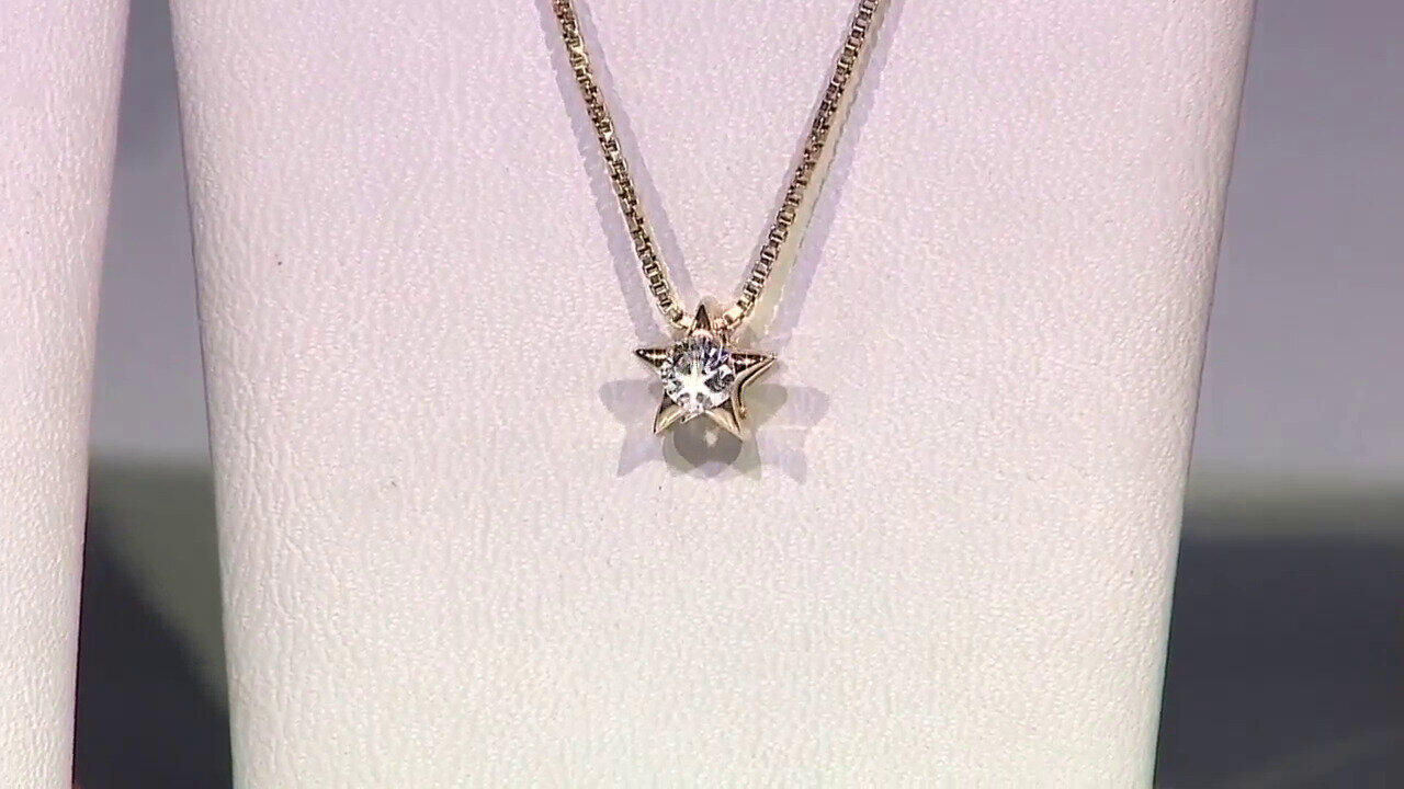 Video Colgante en oro con Diamante SI1 (G) (Annette)