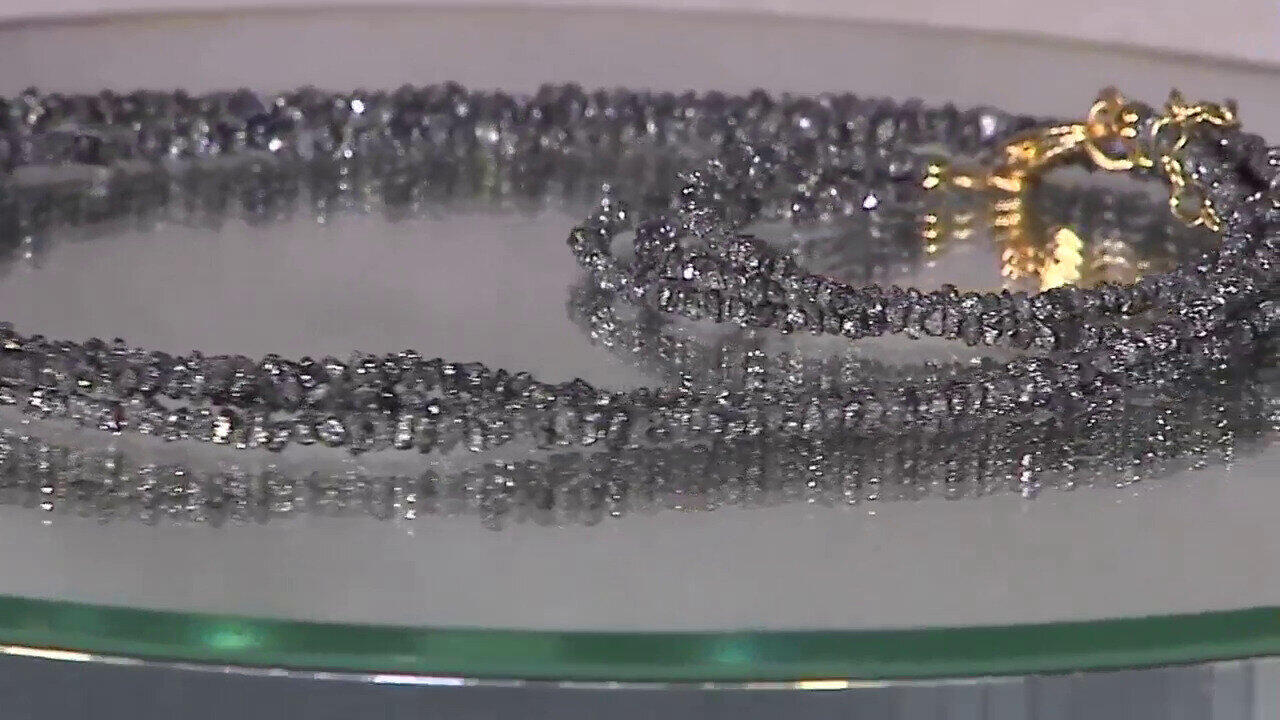 Video Collana in argento con Diamante Nero