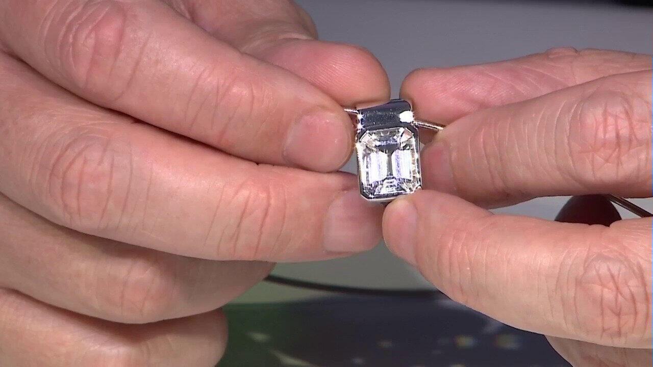 Video Ciondolo in argento con Quarzo Bianco (MONOSONO COLLECTION)