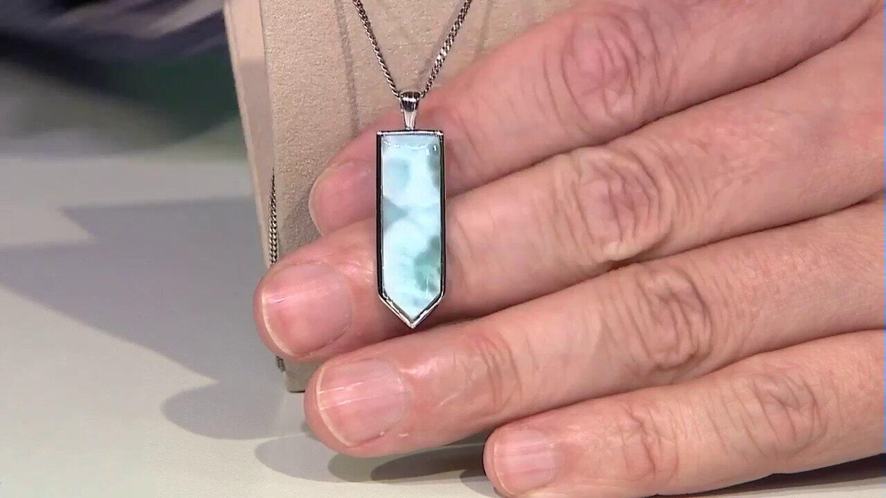 Video Ciondolo in argento con Larimar
