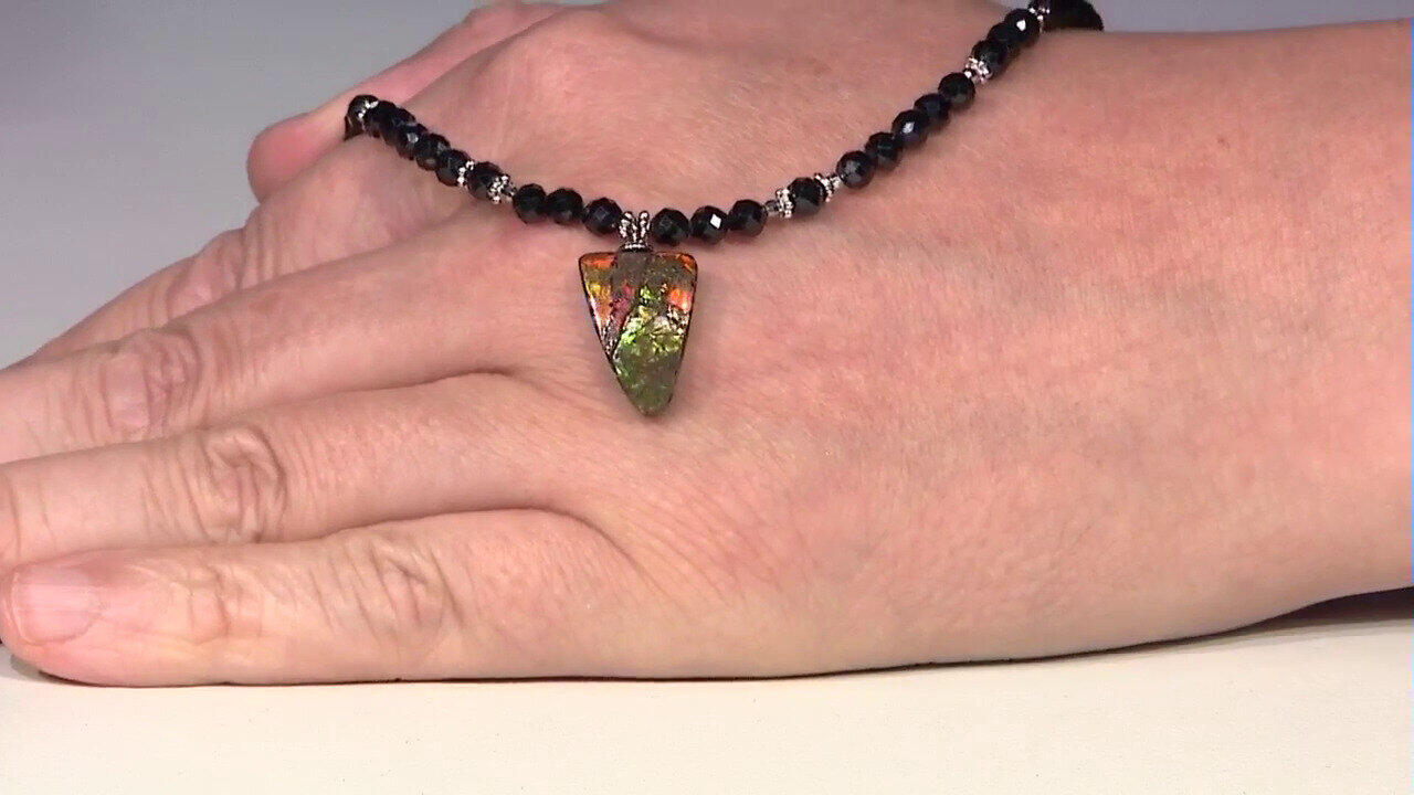 Video Collier en argent et Ammolite