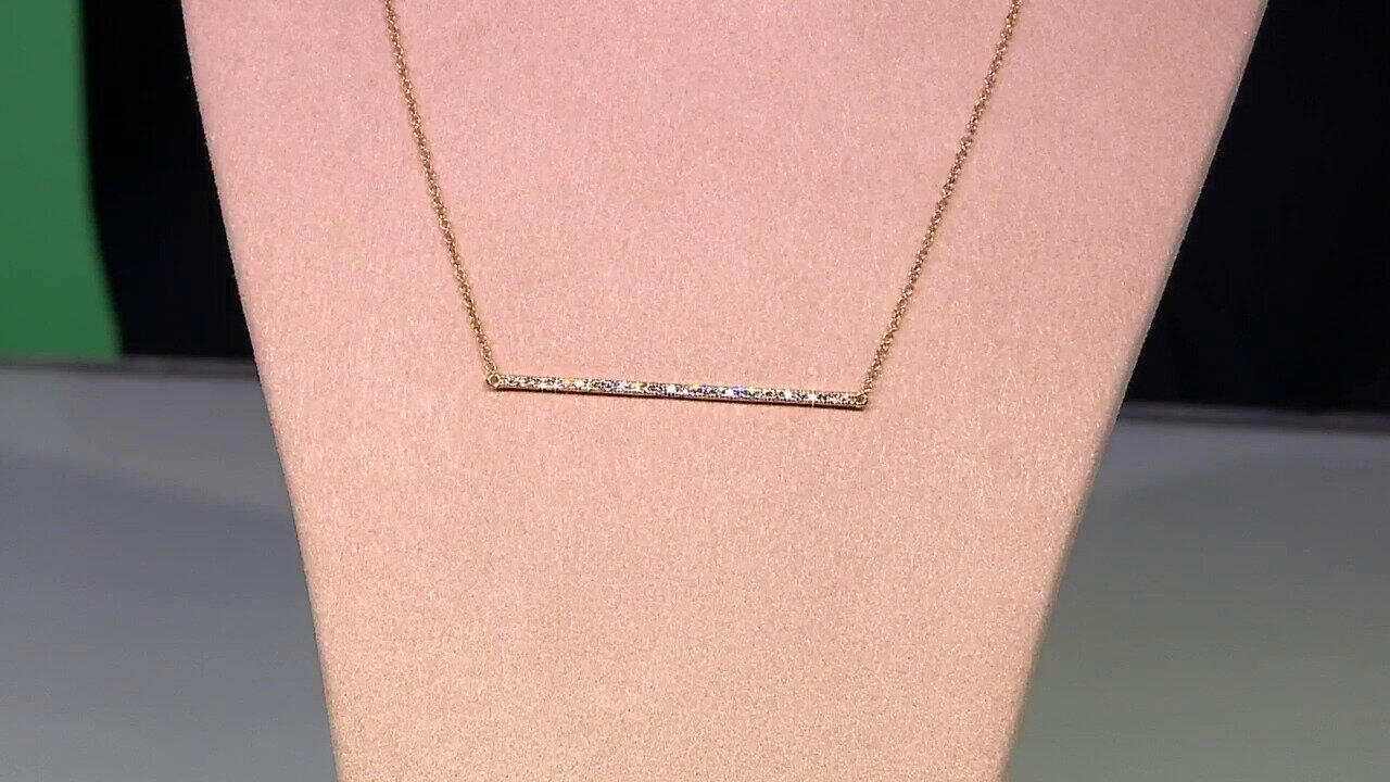Video Collana in oro con Diamante SI1 (H)