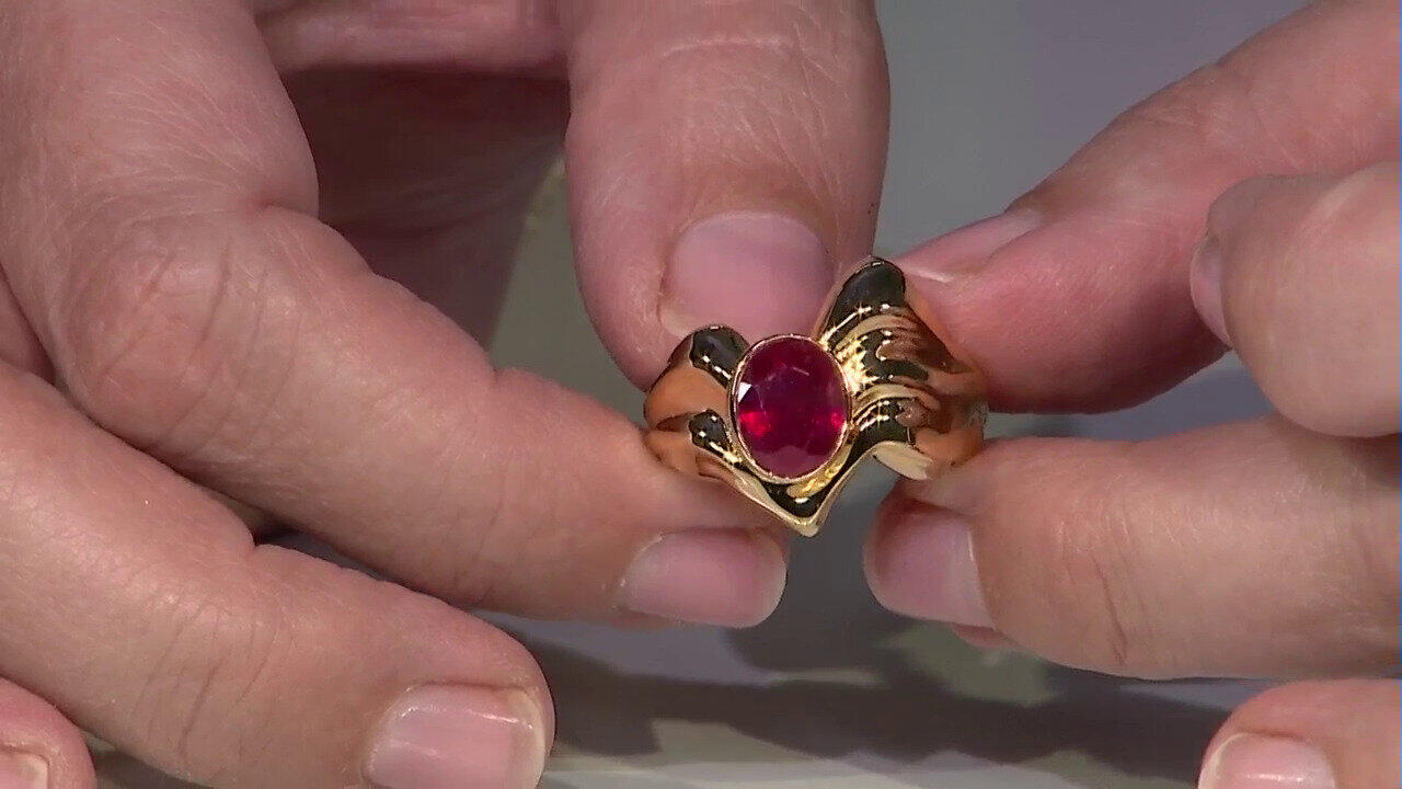 Video Anello in argento con Rubino del Madagascar (de Melo)