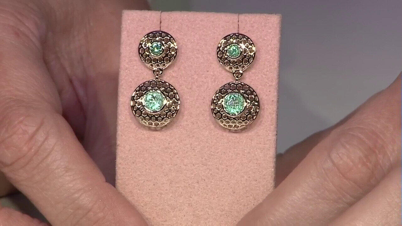 Video Orecchini in oro con Smeraldo Colombiano (Ornaments by de Melo)