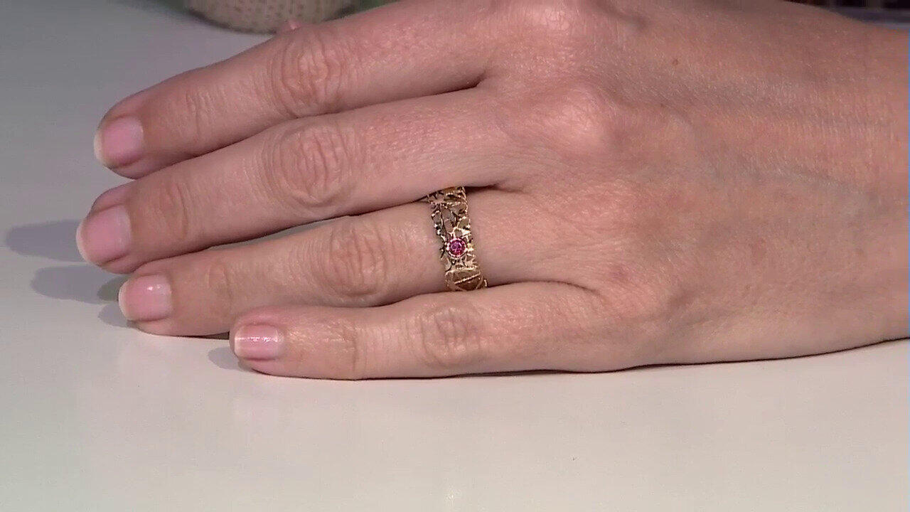 Video Edelroter Spinell-Goldring (Ornaments by de Melo)