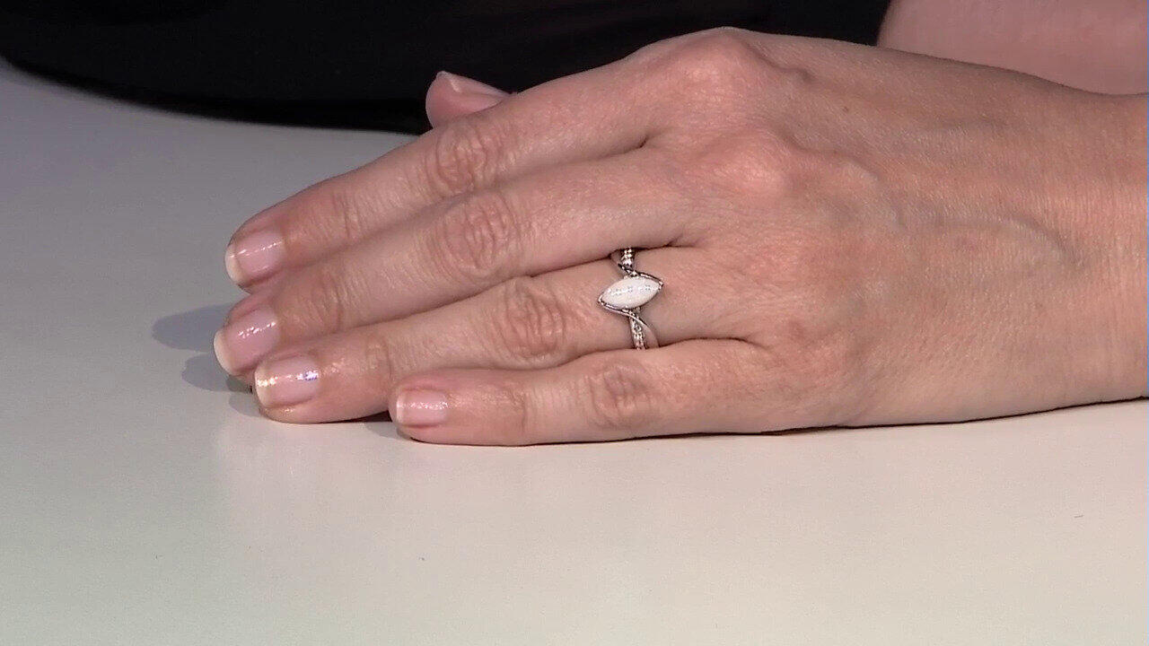 Video Anillo en plata con Ópalo de Australia