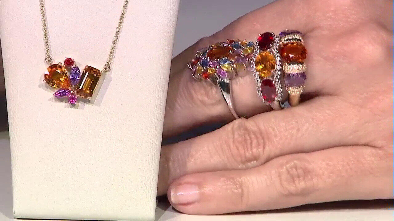 Video Boucles d'oreilles en or et Saphir bleu de Ceylan