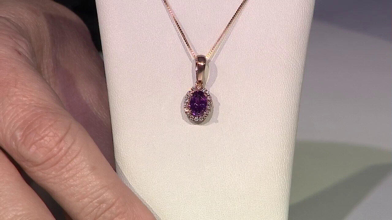 Video Collier en or et Grenat Rhodolite