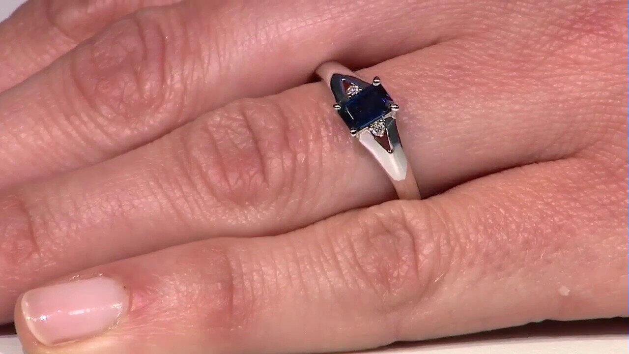 Video Blauer Ceylon-Saphir-Goldring
