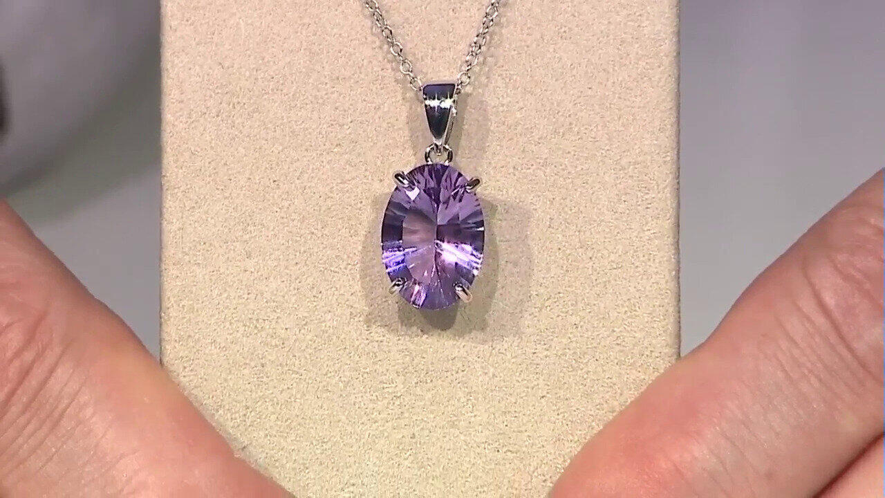 Video Collier en argent et Améthyste de Bolivie