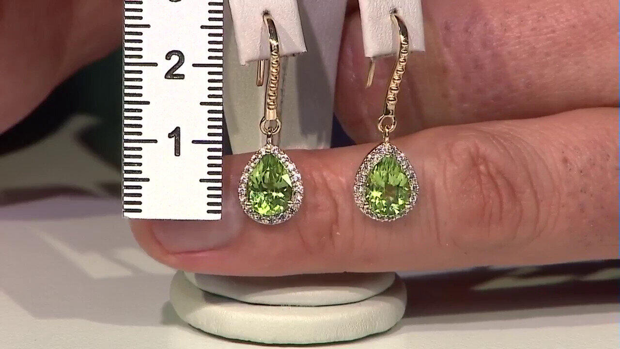 Video Pendientes en oro con Peridoto de Wagogo