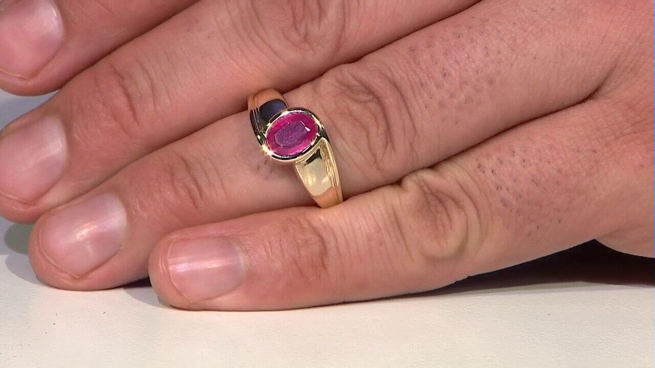 Video Bague en argent et Saphir rose de Madagascar
