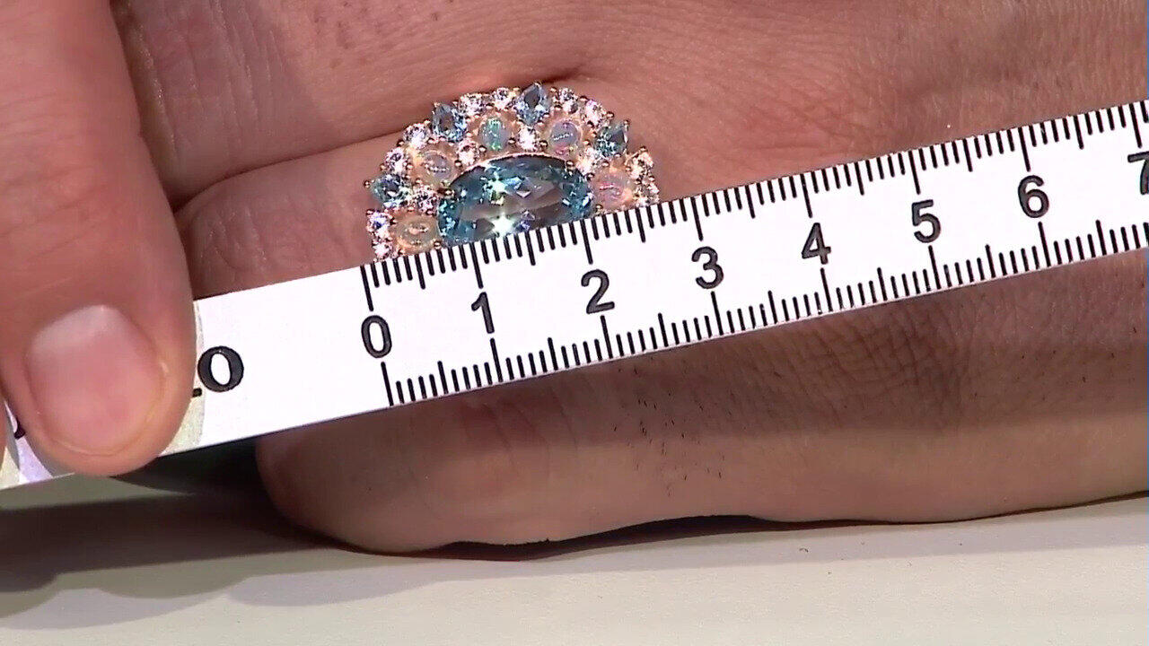 Video Sky Blue Topaz Silver Ring